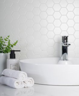 Керамическая мозаика  Starmosaic HOMEWORK С0002905 1236086 Hexagon small White Matt IDL1005 278х265х6