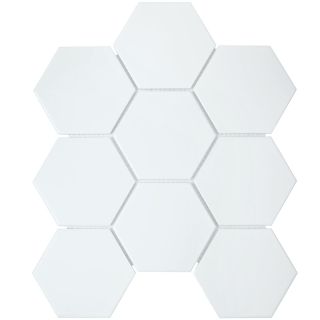 Керамическая мозаика  Starmosaic HOMEWORK С0002907 1236088 Hexagon Big White Matt FQ21016 256х295.5х6