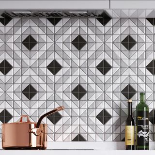 Керамическая мозаика  Starmosaic Albion С0003192 1236004 Cube Grey TR2-CL-SQ2 275х275
