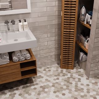 Керамическая мозаика  Starmosaic HOMEWORK С0003306 1236099 Hexagon small LB Mix Antid. JMT31955 325х282х6
