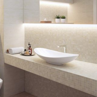 Мраморная мозаика Wild Stone Classic С0003474 1236019 20x20 Crema Marfil Matt JMST027 305x305x4