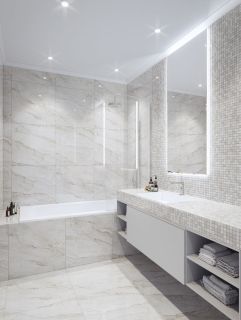 Мраморная мозаика Wild Stone Classic С0003475 1236020 20x20 Grey Polished JMST026 305x305x4