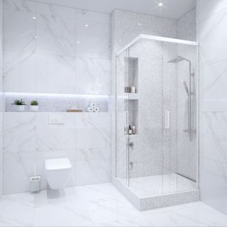 Мраморная мозаика Wild Stone Classic С0003476 1236021 20x20 White Polished JMST037 305x305x4