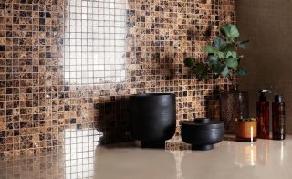 Мраморная мозаика Wild Stone Classic С0003478 1236023 20x20 Dark Emperador Polished JMST023 305x305x4