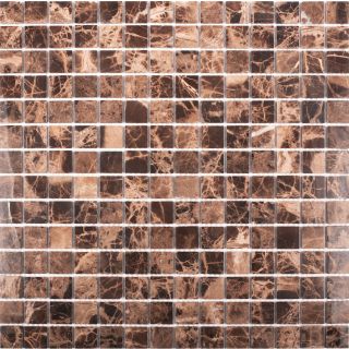 Мраморная мозаика Wild Stone Classic С0003478 1236023 20x20 Dark Emperador Polished JMST023 305x305x4