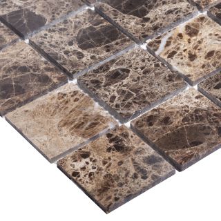 Мраморная мозаика Wild Stone Classic С0003479 1236024 48x48 Dark Emperador Polished JMST055 305x305x4