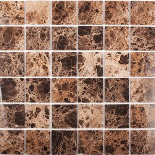 Мраморная мозаика Wild Stone Classic С0003479 1236024 48x48 Dark Emperador Polished JMST055 305x305x4