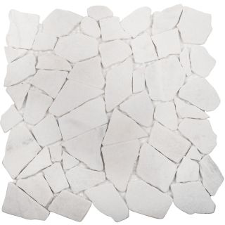 Мраморная мозаика Wild Stone Classic С0003483 1236028 Split White Matt JMST050 305x305x7