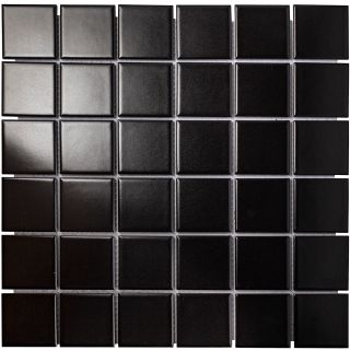 Керамическая мозаика  Starmosaic HOMEWORK С0003637 1236056 Black Matt WB73000 306х306х6