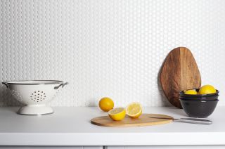 Керамическая мозаика  Starmosaic HOMEWORK С0003639 1237227 Penny Round White Matt NK41000 315х309х6
