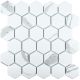 Керамическая мозаика  Starmosaic HOMEWORK С0003709 1236076 Hexagon small Carrara Matt PMMT83017 271х282х6