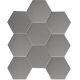 Керамическая мозаика  Starmosaic HOMEWORK С0003710 1236077 Hexagon Big Grey Matt FQ21016 256х295.5х6