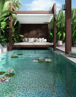 Стеклянная мозаика VIDREPUR Nature С0003925 1236439 Bali №5608 (на сетке) 25x25
