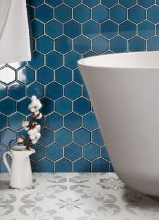 Керамическая мозаика  Starmosaic HOMEWORK С0004060 1236079 Big Deep Blue Glossy JJFQ80048 256х295х6 95х110