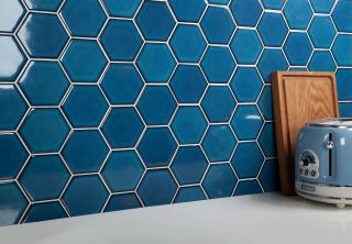 Керамическая мозаика  Starmosaic HOMEWORK С0004060 1236079 Big Deep Blue Glossy JJFQ80048 256х295х6 95х110