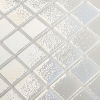 Стеклянная мозаика VIDREPUR Shell С0004170 1236473  № 563 White (на сетке) 25x25