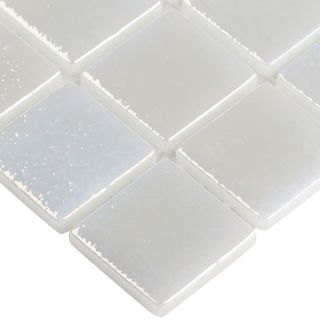 Стеклянная мозаика VIDREPUR Shell С0004170 1236473  № 563 White (на сетке) 25x25