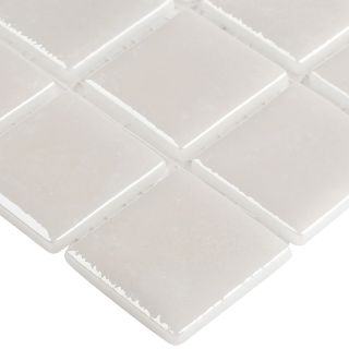 Стеклянная мозаика VIDREPUR Shell С0004171 1236474 № 563 White (на сетке) 38x38