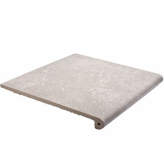Керамогранит Exagres Ступень фронтальная С0005474 1237174 Peldano Stone Gris 33x33х4 антискользящая