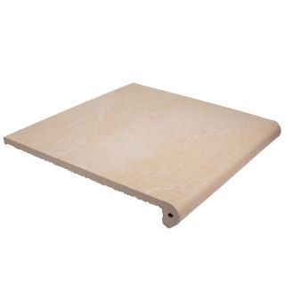 Керамогранит Exagres Ступень фронтальная С0005519 1237206 Peldano Stone Ocre 33x33х4 антискользящая