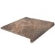 Керамогранит Exagres Ступень фронтальная С0005530 1237216 Peldano Nevada Emperador 33x33х4 антискользящая