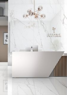 Керамогранит Staro StaroSlabs СЛЭБ С0005764 1237400 Manhattan White Elegance 120х280 Slab Polished полированный