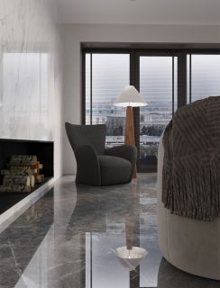 Керамогранит Staro StaroSlabs СЛЭБ С0006091 1237694 Tundra Gris 120х120 Luminous hg полированный