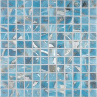 Стеклянная мозаика VIDREPUR Oasis С0006238 1237820  Oasis Blue №7102 (на сетке) 25x25