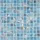 Стеклянная мозаика VIDREPUR Oasis С0006238 1237820  Oasis Blue №7102 (на сетке) 25x25