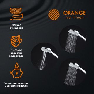 Душевая лейка Orange О-шауэр S02HSW белый