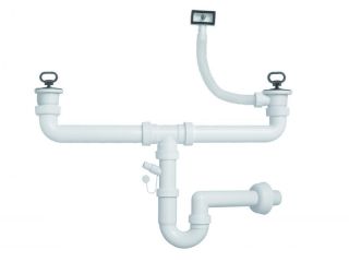 Двойной сифон Alveus 1071240 FI 70 c переливом ECO Двойной сифон Alveus 1071240 FI 70 c переливом ECO