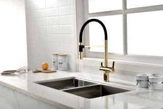 Смеситель для кухни Paulmark Gravity Gr213188-G золото Смеситель для кухни Paulmark Gravity Gr213188-G золото