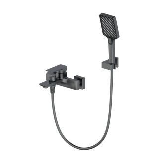 Смеситель для ванны с душем Wonzon & Woghand Edge WW-88639003A-BGM темный графит Смеситель для ванны с душем Wonzon & Woghand Edge WW-88639003A-BGM темный графит