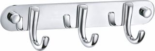 Вешалка с тремя крючками для ванной Wonzon & Woghand WW-9384-3 хром Вешалка с тремя крючками для ванной Wonzon & Woghand WW-9384-3 хром