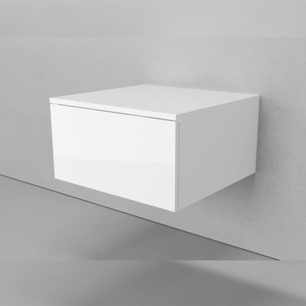 Тумба подвесная без столешницы Velvex Unit tp.UNI.50.1Y белый матовый, 50 см