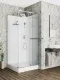 Душевая кабина Ceruttispa Мими (Mimi) 90T 90x90 см профиль хром стекло прозрачное