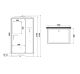 Душевая кабина Niagara Standart ST120/90/15Q/BL 120x90 см профиль чёрный стекло прозрачное