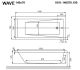 Акриловая ванна Whitecross Wave 0101.140070.100 140x70см белый глянец