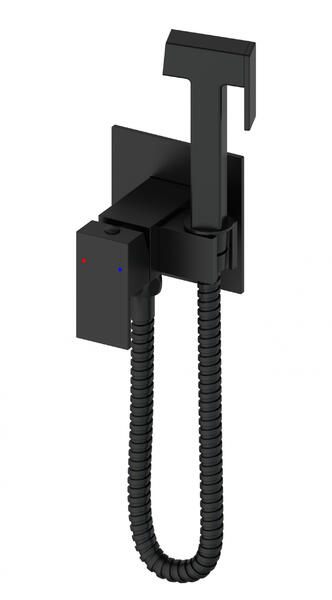 Гигиенический душ со смесителем Wonzon & Woghand WW-88829903-MB чёрный матовый