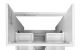 Тумба с раковиной Azario Kantri CS00097250 60 см белый глянец