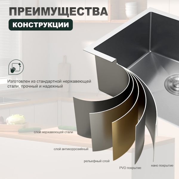 Кухонная мойка Splenka S700.5045.05 сатин