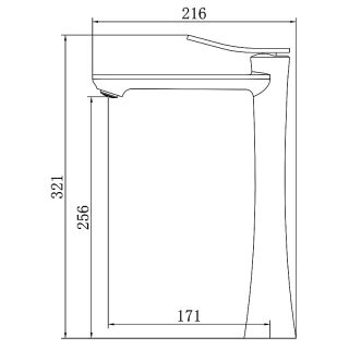 Смеситель для раковины Azario Escaro AZ-K9074B чёрный матовый