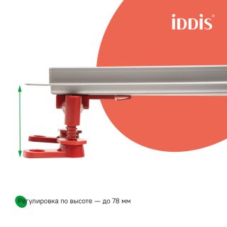 Душевой лоток IDDIS Перфекс (Perfex) 975B8SB20DZ 80 см хром матовый