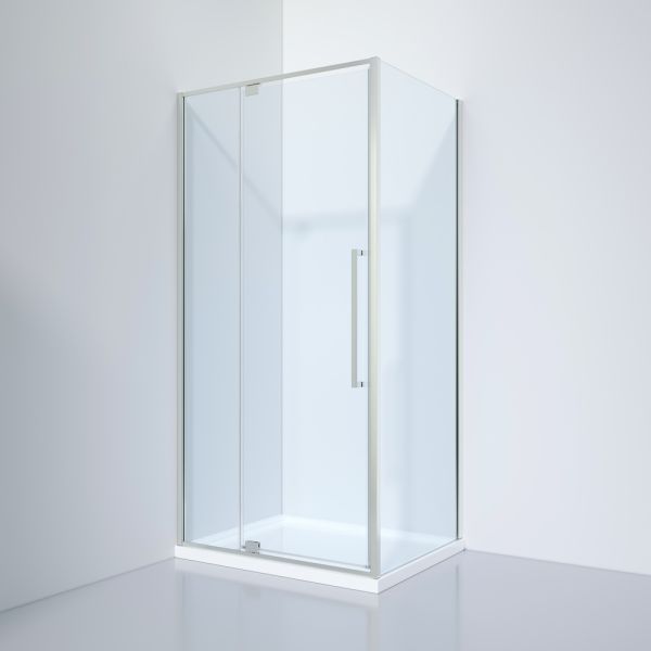 Душевой уголок Black&White Stellar Wind 8121000C 100x100 см профиль хром стекло прозрачное