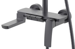 Душевая стойка Azario Conda AZ-K2311GR графит