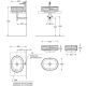 Раковина накладная Kerama Marazzi ArtBasin Sabbia SA.wb.50\WHT.M 50 см белый матовый