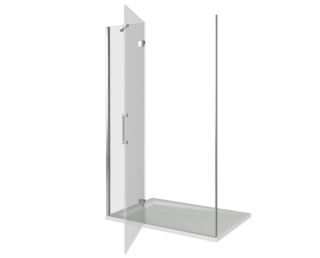 Душевая дверь в нишу Good Door SATURN WTW-140-C-CH-L 140 см левый Душевая дверь в нишу Good Door SATURN WTW-140-C-CH-L 140 см левый