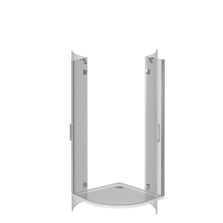 Душевой уголок Good Door SATURN R-100-C-CH 100x100 стекло прозрачное