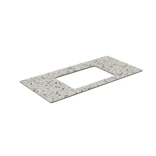 Столешница для встраиваемых раковин Kerama Marazzi Бричиола KM6012G0471RP100Ur2 100 см белый натуральный