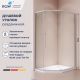 Душевой уголок RGW PA-86S 38088690-111N 100x90 см профиль хром стекло прозрачное